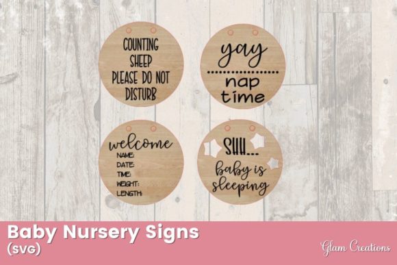 A Designer's Eye on Baby Nursery Door Signs for Embroidery